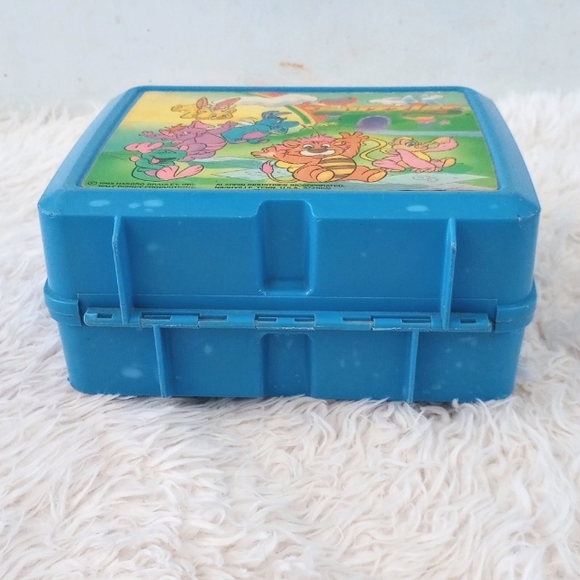 Vintage 1985 Wuzzles Aladdin Lunch Box Blue Hasbro /Disney with Thermos & Lid - Picture 7 of 11